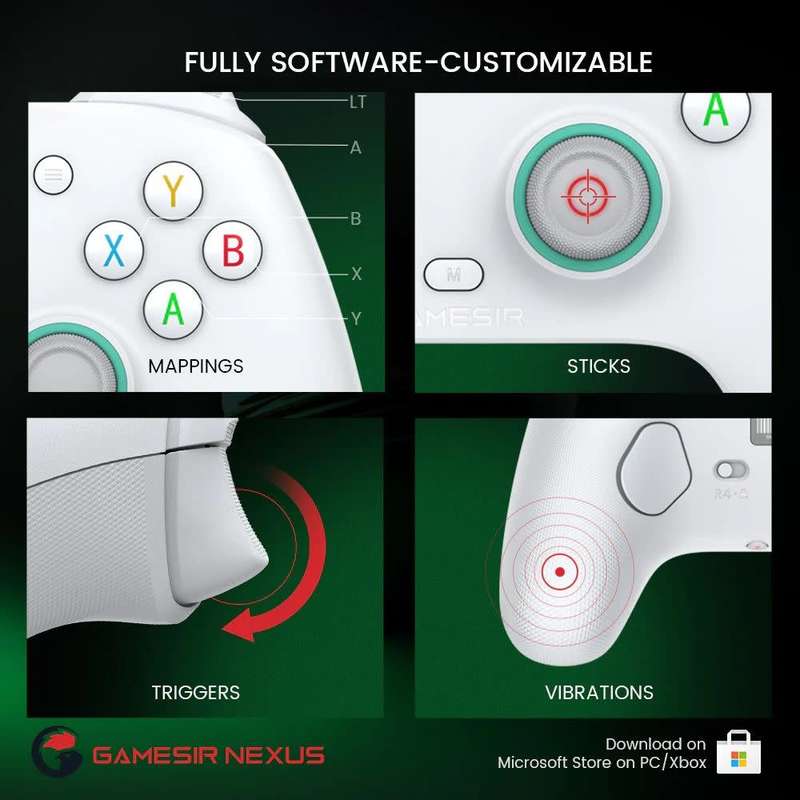 GameSir G7 SE Wired Controller for Xbox Series X|S, Xbox One & Windows 10/11 (White)