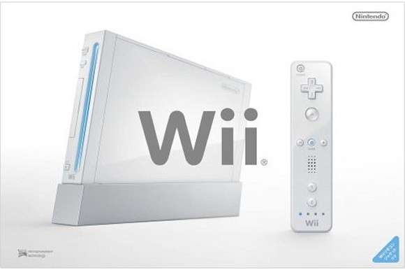NINTENDO Wii white console + controller + 1 game