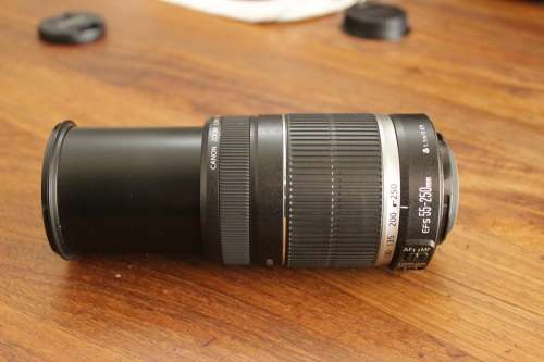 Canon EF-S 55-250mm f/4-5.6 IS telephoto lens