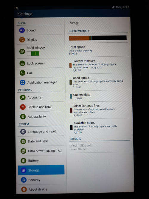 Samsung Galaxy Tab E