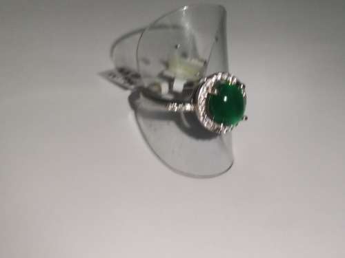 Sterling Silver, Green Tiger-eye Ring