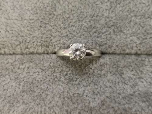 DISCOUNT PRICE!! Sterling Silver Solitaire Ring
