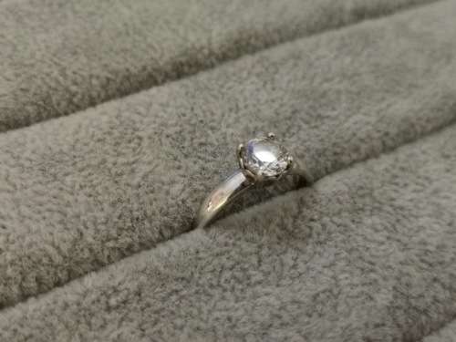 DISCOUNT PRICE!! Sterling Silver Solitaire Ring