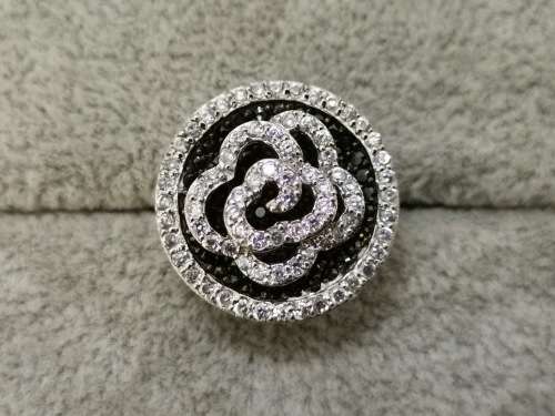 Unique, Flower, Sterling Silver Ring