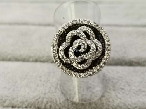 Unique, Flower, Sterling Silver Ring