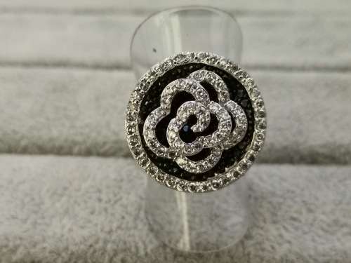 Unique, Flower, Sterling Silver Ring