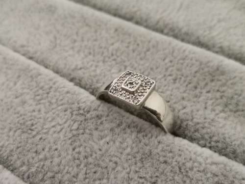 Silver Square Ring