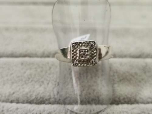Silver Square Ring