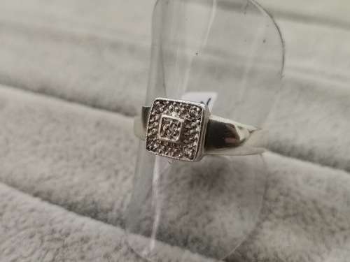 Silver Square Ring