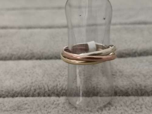 Stunning Tri-Colour GOLD Russian Wedding Ring
