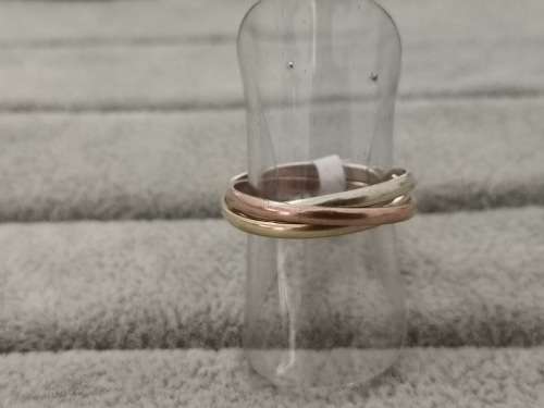 Stunning Tri-Colour GOLD Russian Wedding Ring