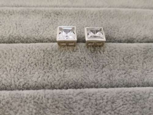 Dazzling Silver Earrings