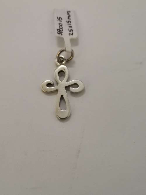 Celtic-Style Silver Cross Pendant