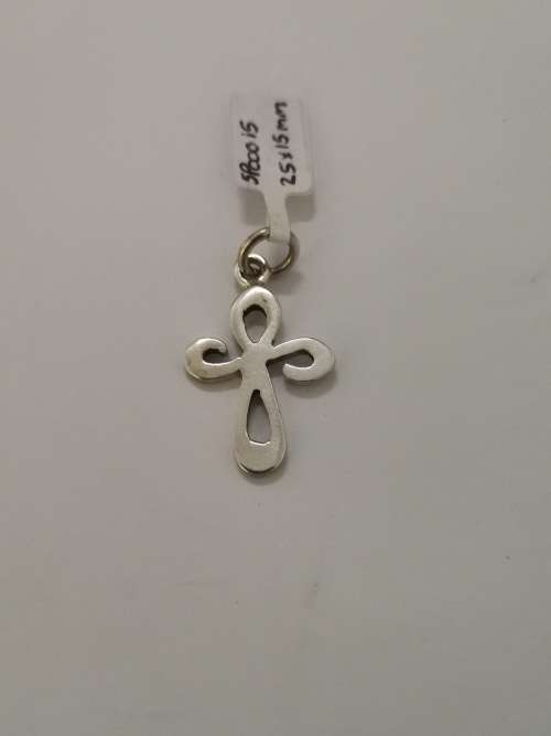 Celtic-Style Silver Cross Pendant