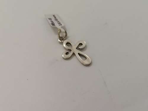Celtic-Style Silver Cross Pendant