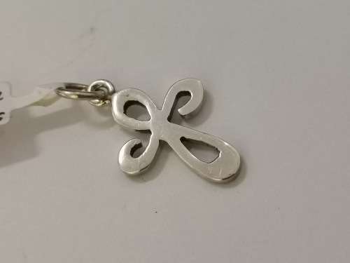 Celtic-Style Silver Cross Pendant