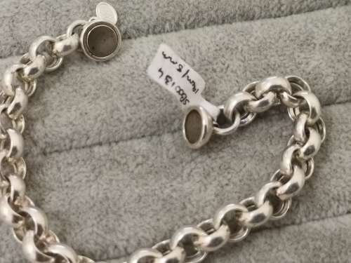 Bulky Silver Rolo Bracelet