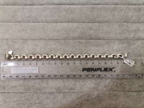 Bulky Silver Rolo Bracelet