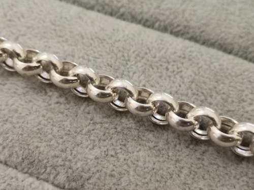 Bulky Silver Rolo Bracelet