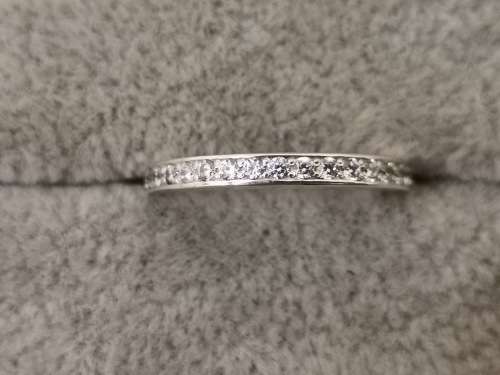 Silver Half-Eternity Ring