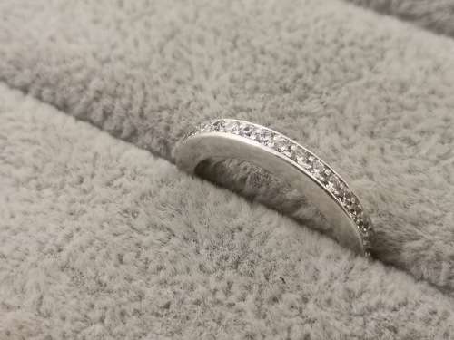 Silver Half-Eternity Ring