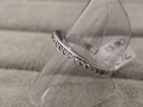 Silver Half-Eternity Ring