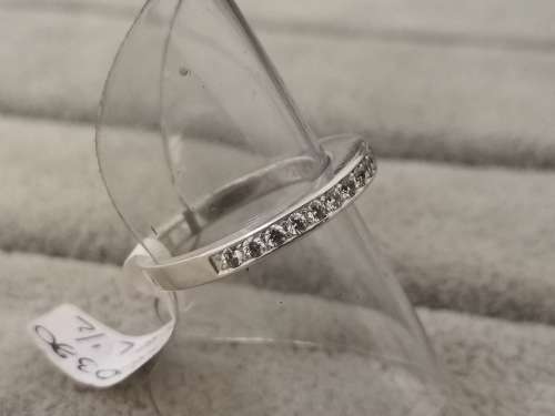 Silver Half-Eternity Ring