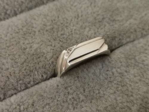 Fancy Silver Diamond Ring