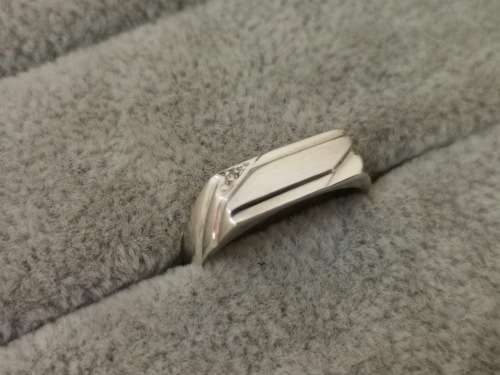 Fancy Silver Diamond Ring