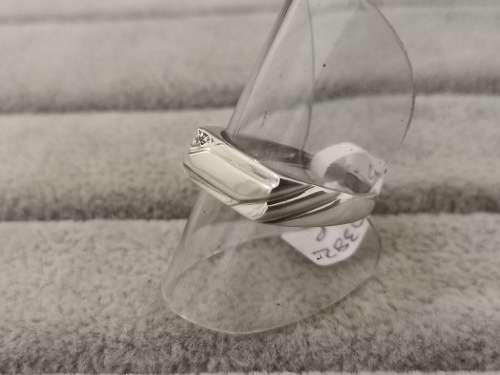 Fancy Silver Diamond Ring