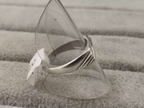 Fancy Silver Diamond Ring
