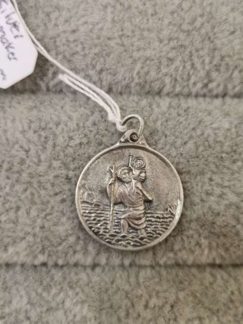 Silver St. Christopher Pendant