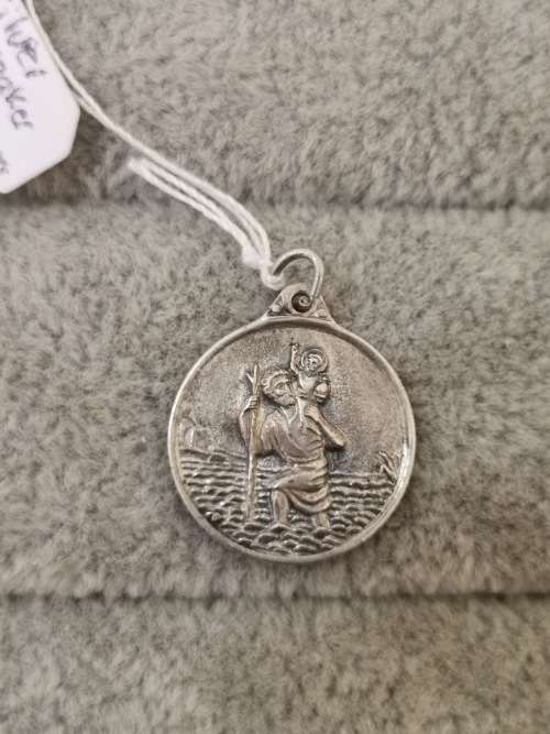 Silver St. Christopher Pendant