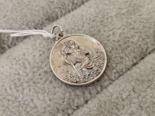 Silver St. Christopher Pendant