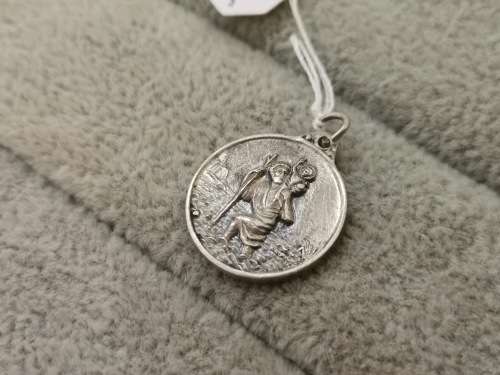 Silver St. Christopher Pendant