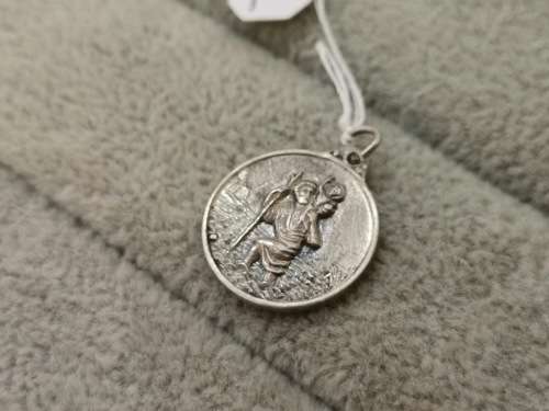 Silver St. Christopher Pendant