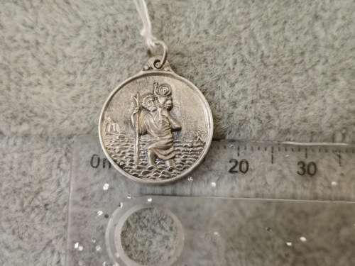 Silver St. Christopher Pendant