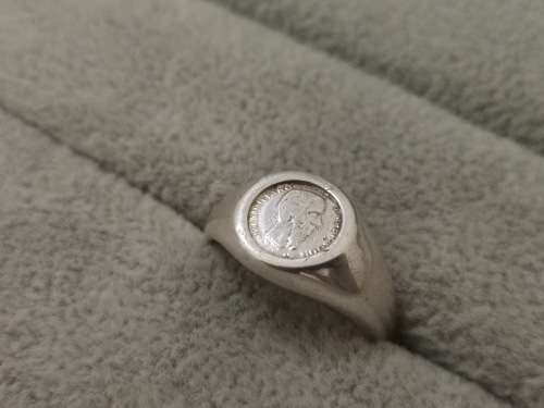 Silver PESOS Ring