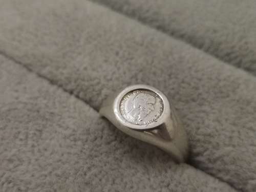 Silver PESOS Ring