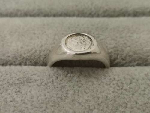 Silver PESOS Ring