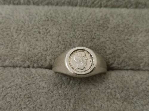 Silver PESOS Ring
