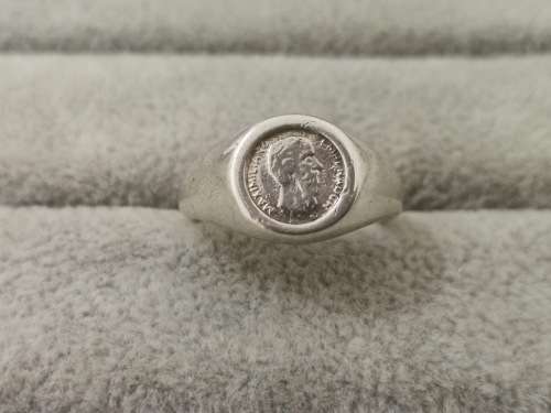 Silver PESOS Ring