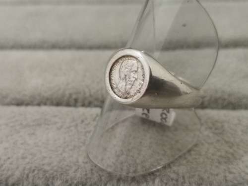 Silver PESOS Ring