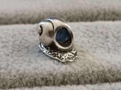 Cute Silver Snail Charm