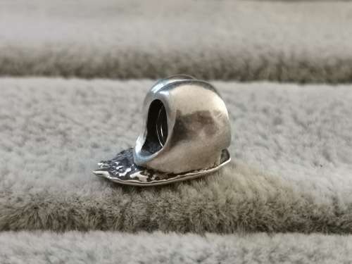 Cute Silver Snail Charm