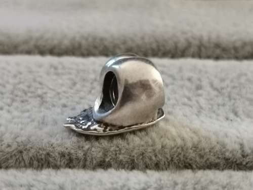 Cute Silver Snail Charm