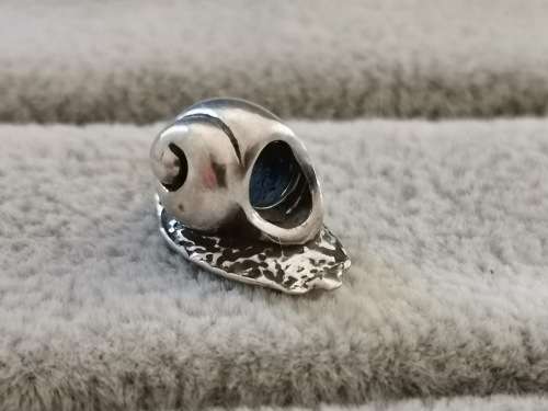 Cute Silver Snail Charm