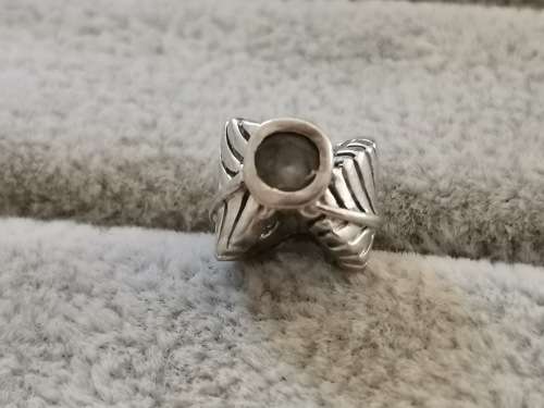 Detailed Silver Leaf Charm