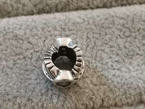 Detailed Silver Leaf Charm