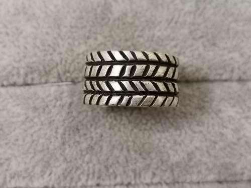 Patterned Silver Ring